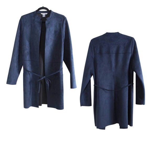 Nygard Faux Suede Self-tie Dress Coat - Picture 16 of 16